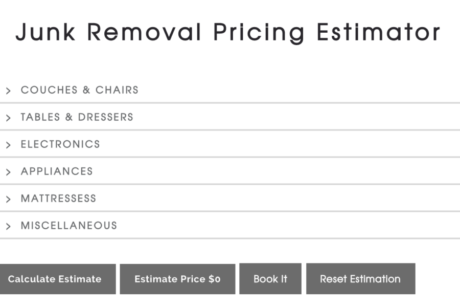 Junk Removal Price Estimator: How it Works!