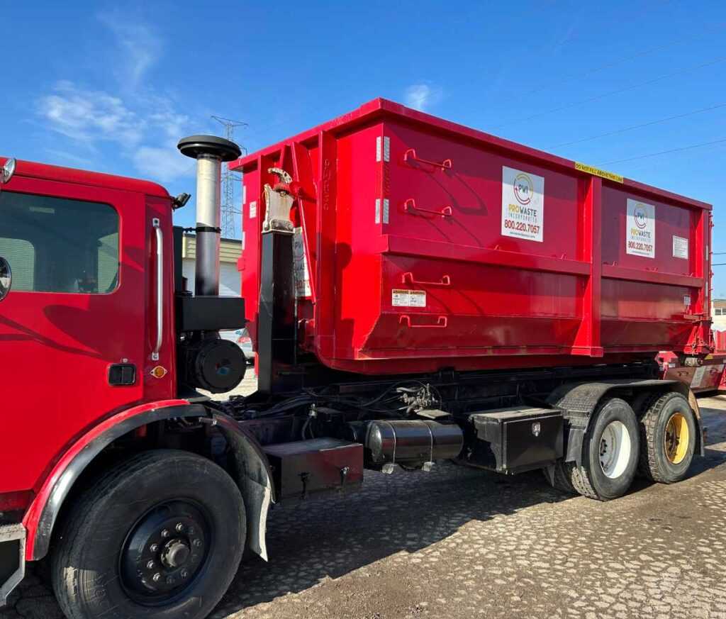 A 30-yard Dumpster for Rent for Construction by Pro Waste Incorporated in Chicago, IL